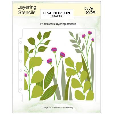 Lisa Horton Crafts Layering Stencils - Wildflowers